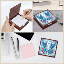 Load image into Gallery viewer, Wooden 5D Diamond Painting Kit Note Box with 160 Sheets Diamond Art Notepad Box