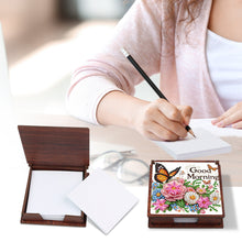 Load image into Gallery viewer, Wooden 5D Diamond Painting Kit Note Box with 160 Sheets Diamond Art Notepad Box