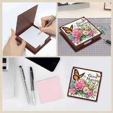 Load image into Gallery viewer, Wooden 5D Diamond Painting Kit Note Box with 160 Sheets Diamond Art Notepad Box