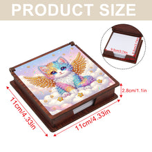 Load image into Gallery viewer, Wooden 5D Diamond Painting Kit Note Box with 160 Sheets Diamond Art Notepad Box