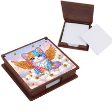 Load image into Gallery viewer, Wooden 5D Diamond Painting Kit Note Box with 160 Sheets Diamond Art Notepad Box