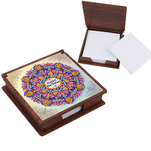 Load image into Gallery viewer, Wooden 5D Diamond Painting Kit Note Box with 160 Sheets Diamond Art Notepad Box