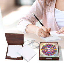 Load image into Gallery viewer, Wooden 5D Diamond Painting Kit Note Box with 160 Sheets Diamond Art Notepad Box