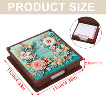 Load image into Gallery viewer, Wooden 5D Diamond Painting Kit Note Box with 160 Sheets Diamond Art Notepad Box