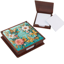 Load image into Gallery viewer, Wooden 5D Diamond Painting Kit Note Box with 160 Sheets Diamond Art Notepad Box