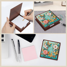 Load image into Gallery viewer, Wooden 5D Diamond Painting Kit Note Box with 160 Sheets Diamond Art Notepad Box