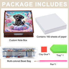 Load image into Gallery viewer, Wooden 5D Diamond Painting Kit Note Box with 160 Sheets Diamond Art Notepad Box
