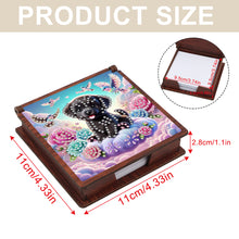 Load image into Gallery viewer, Wooden 5D Diamond Painting Kit Note Box with 160 Sheets Diamond Art Notepad Box