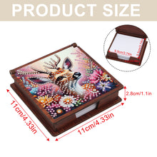 Load image into Gallery viewer, Wooden 5D Diamond Painting Kit Note Box with 160 Sheets Diamond Art Notepad Box