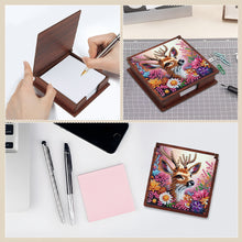 Load image into Gallery viewer, Wooden 5D Diamond Painting Kit Note Box with 160 Sheets Diamond Art Notepad Box