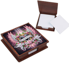 Load image into Gallery viewer, Wooden 5D Diamond Painting Kit Note Box with 160 Sheets Diamond Art Notepad Box