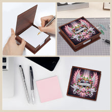 Load image into Gallery viewer, Wooden 5D Diamond Painting Kit Note Box with 160 Sheets Diamond Art Notepad Box