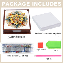 Load image into Gallery viewer, Wooden 5D Diamond Painting Kit Note Box with 160 Sheets Diamond Art Notepad Box