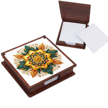 Load image into Gallery viewer, Wooden 5D Diamond Painting Kit Note Box with 160 Sheets Diamond Art Notepad Box