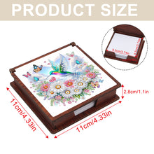 Load image into Gallery viewer, Wooden 5D Diamond Painting Kit Note Box with 160 Sheets Diamond Art Notepad Box