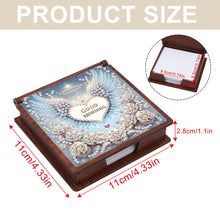 Load image into Gallery viewer, Wooden 5D Diamond Painting Kit Note Box with 160 Sheets Diamond Art Notepad Box