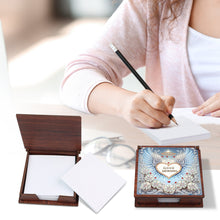 Load image into Gallery viewer, Wooden 5D Diamond Painting Kit Note Box with 160 Sheets Diamond Art Notepad Box