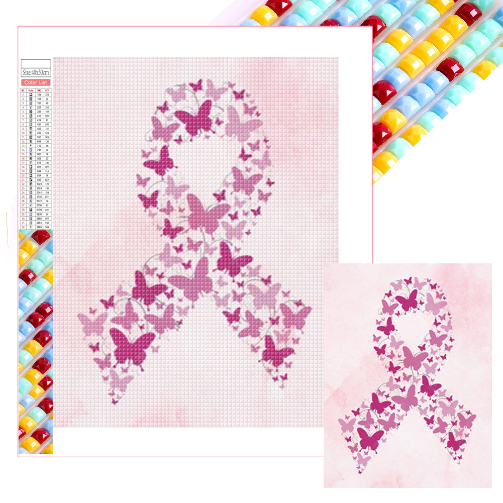 Diamond Painting - Full Square - International Breast Cancer Awareness Month (30*40CM)