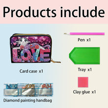 Load image into Gallery viewer, 5D DIY Diamond Painting Wallet Diamond Painting Card Holder Coin Purse DIY Craft