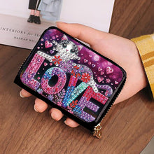 Load image into Gallery viewer, 5D DIY Diamond Painting Wallet Diamond Painting Card Holder Coin Purse DIY Craft