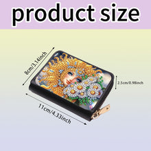 Load image into Gallery viewer, 5D DIY Diamond Painting Wallet Diamond Painting Card Holder Coin Purse DIY Craft