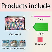 Load image into Gallery viewer, 5D DIY Diamond Painting Wallet Diamond Painting Card Holder Coin Purse DIY Craft
