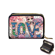 Load image into Gallery viewer, 5D DIY Diamond Painting Wallet Diamond Painting Card Holder Coin Purse DIY Craft