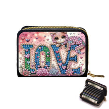 Load image into Gallery viewer, 5D DIY Diamond Painting Wallet Diamond Painting Card Holder Coin Purse DIY Craft