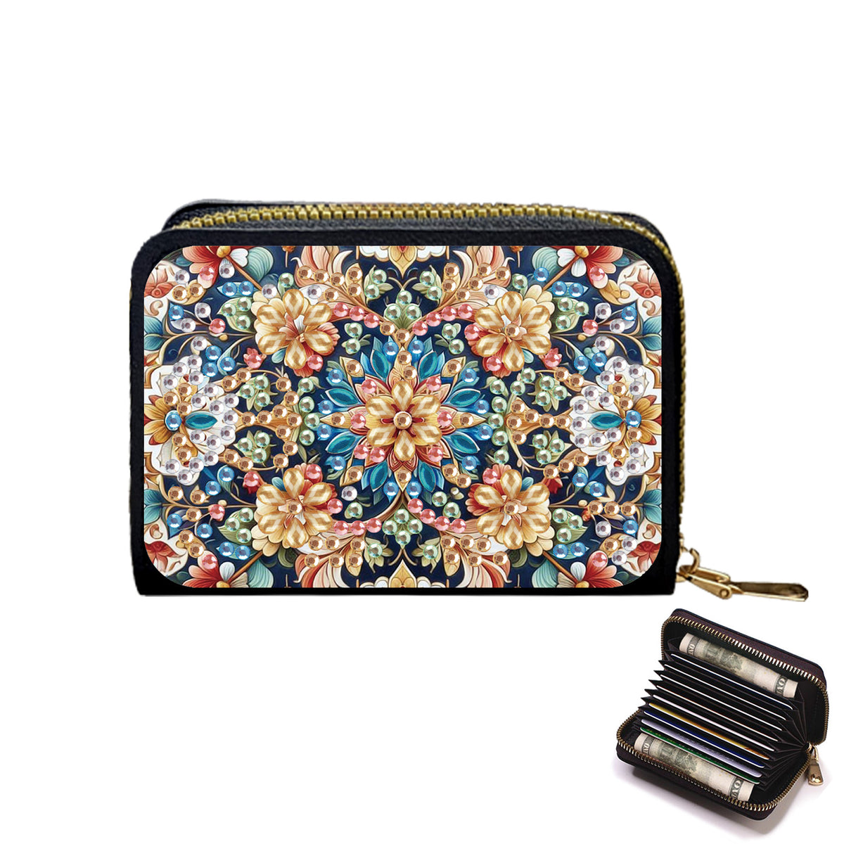 5D DIY Diamond Painting Wallet Diamond Painting Card Holder Coin Purse DIY Craft