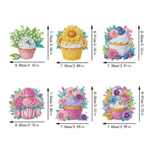 Load image into Gallery viewer, 6 Pieces/set Animal Cake DIY Diamond Painting Magnets Refrigerator Fridge Magnet