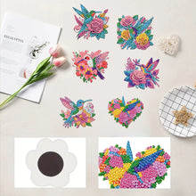 Load image into Gallery viewer, 6 Pieces/set Animal Cake DIY Diamond Painting Magnets Refrigerator Fridge Magnet