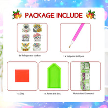 Load image into Gallery viewer, 6 Pieces/set Animal Cake DIY Diamond Painting Magnets Refrigerator Fridge Magnet