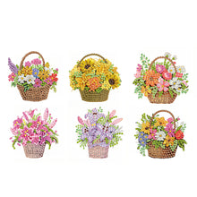 Load image into Gallery viewer, 6pcs Flower Insect DIY Diamond Painting Magnet Refrigerator for Adults Beginners