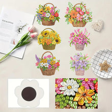 Load image into Gallery viewer, 6pcs Flower Insect DIY Diamond Painting Magnet Refrigerator for Adults Beginners