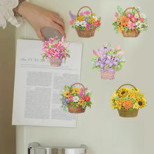 Load image into Gallery viewer, 6pcs Flower Insect DIY Diamond Painting Magnet Refrigerator for Adults Beginners