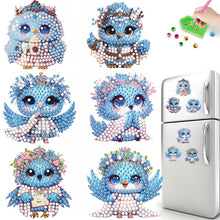 Load image into Gallery viewer, 6pcs Flower Insect DIY Diamond Painting Magnet Refrigerator for Adults Beginners