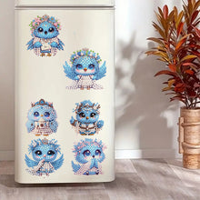 Load image into Gallery viewer, 6pcs Flower Insect DIY Diamond Painting Magnet Refrigerator for Adults Beginners