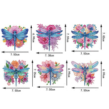 Load image into Gallery viewer, 6pcs Flower Insect DIY Diamond Painting Magnet Refrigerator for Adults Beginners