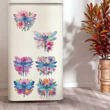 Load image into Gallery viewer, 6pcs Flower Insect DIY Diamond Painting Magnet Refrigerator for Adults Beginners