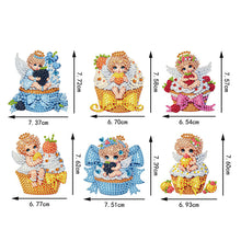 Load image into Gallery viewer, 6pcs Flower Insect DIY Diamond Painting Magnet Refrigerator for Adults Beginners