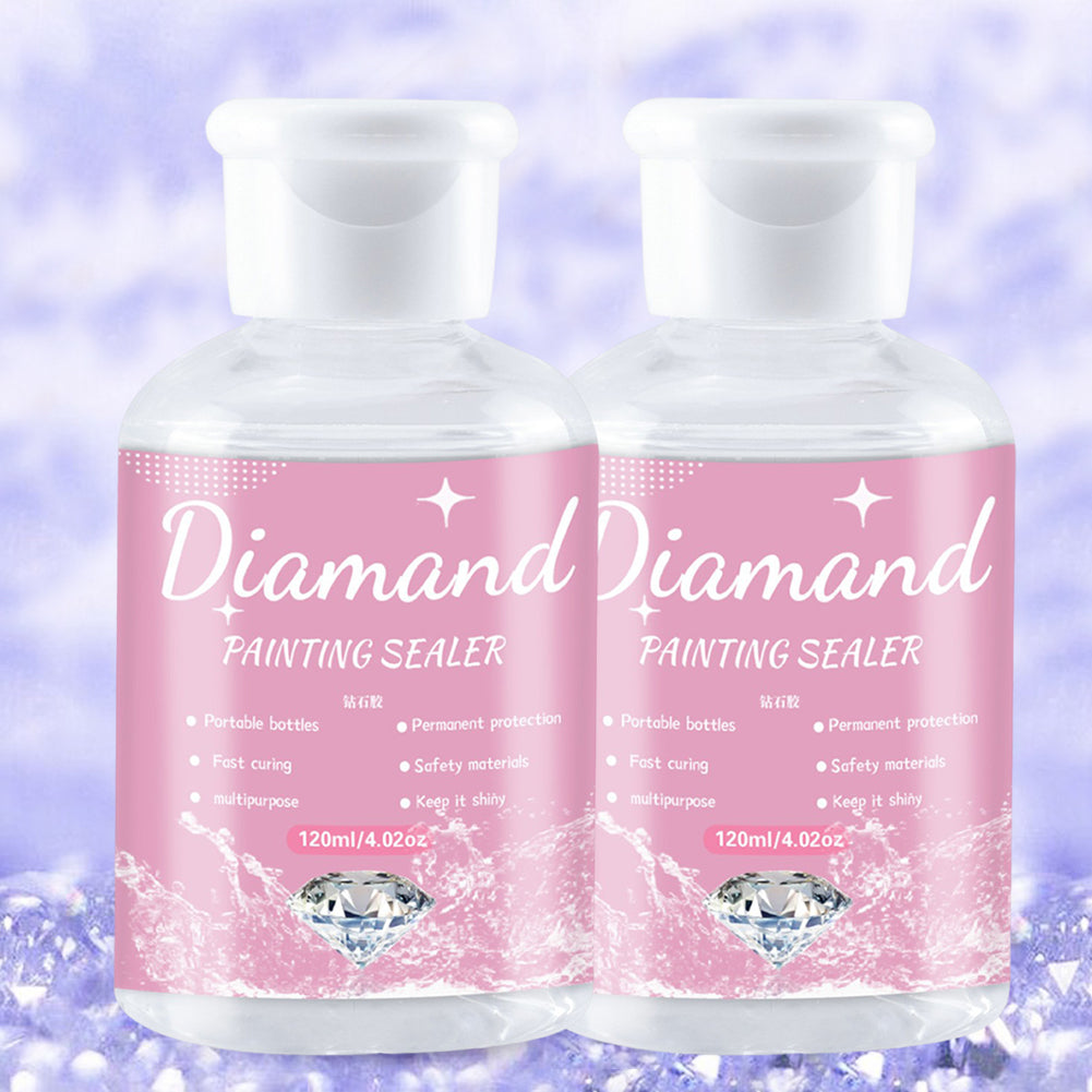 5D Diamond Painting Drill Brightener with Brushes Diamond Painting Shiny Sealant