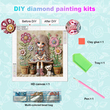 Load image into Gallery viewer, Diamond Painting - Partial Special Shaped - Cute Children (30*30CM)