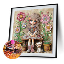 Load image into Gallery viewer, Diamond Painting - Partial Special Shaped - Cute Children (30*30CM)
