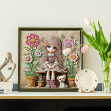 Load image into Gallery viewer, Diamond Painting - Partial Special Shaped - Cute Children (30*30CM)