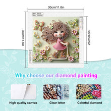 Load image into Gallery viewer, Diamond Painting - Partial Special Shaped - Cute Children (30*30CM)
