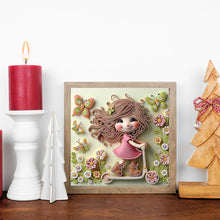 Load image into Gallery viewer, Diamond Painting - Partial Special Shaped - Cute Children (30*30CM)