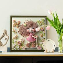 Load image into Gallery viewer, Diamond Painting - Partial Special Shaped - Cute Children (30*30CM)