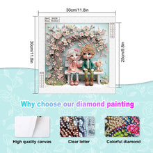 Load image into Gallery viewer, Diamond Painting - Partial Special Shaped - Cute Children (30*30CM)
