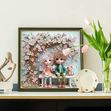 Load image into Gallery viewer, Diamond Painting - Partial Special Shaped - Cute Children (30*30CM)