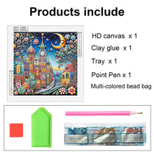 Load image into Gallery viewer, Diamond Painting - Partial Special Shaped - Colorful City Houses (30*30CM)